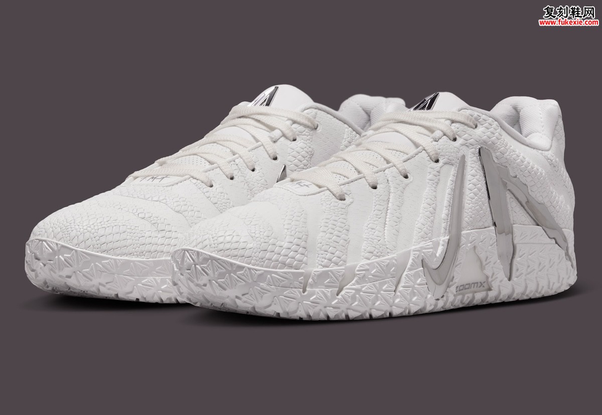 Nike Ja 3 White Label 官方图辑释出！鳞纹鞋面配镀铬细节，莫兰特三代收官配色抢先看缩略图