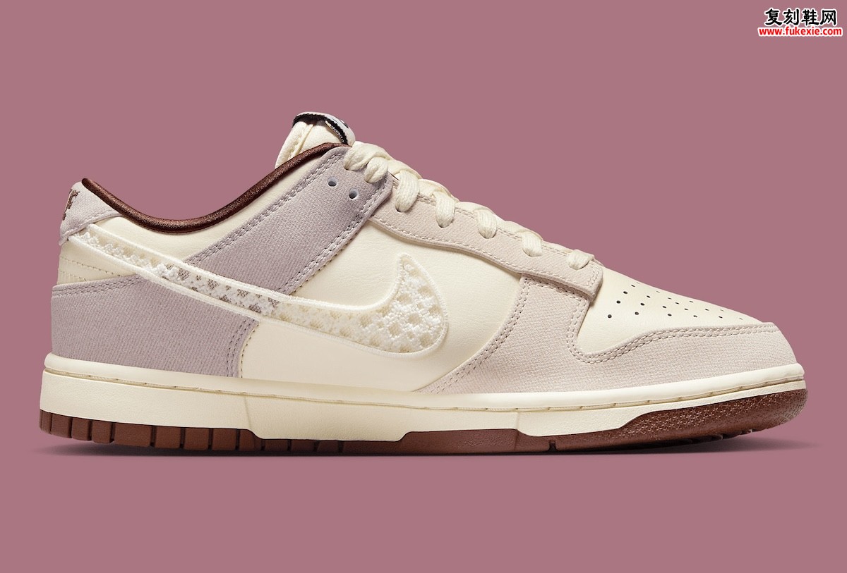 手工美学邂逅运动潮流!Nike Dunk Low “Crochet Swoosh” 2025 盛夏温柔来袭