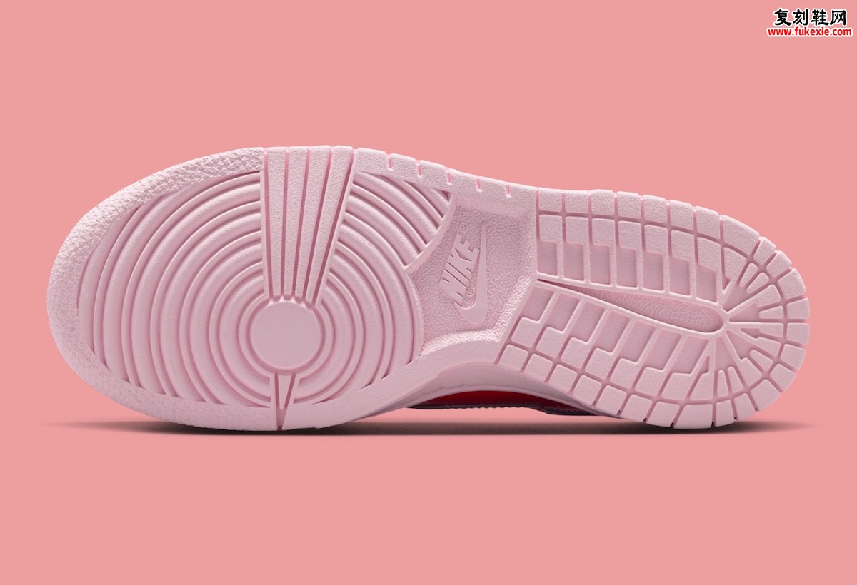 Nike Dunk Low GS “Valentine’s Day”2026年春季情人节配色 以大胆粉红皮革与漆皮碰撞重塑节日美学