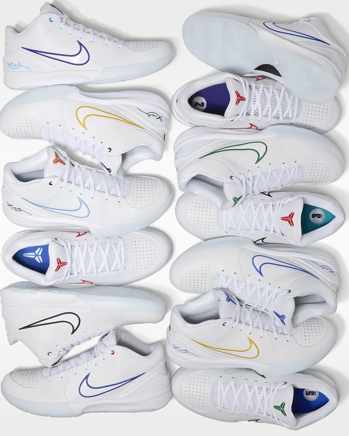 Nike Kobe 4 Protro选秀日盲盒套装全13支错过科比球队+湖人配色磨损鞋面露出球队底色致敬1996黄金一代6月26日发售