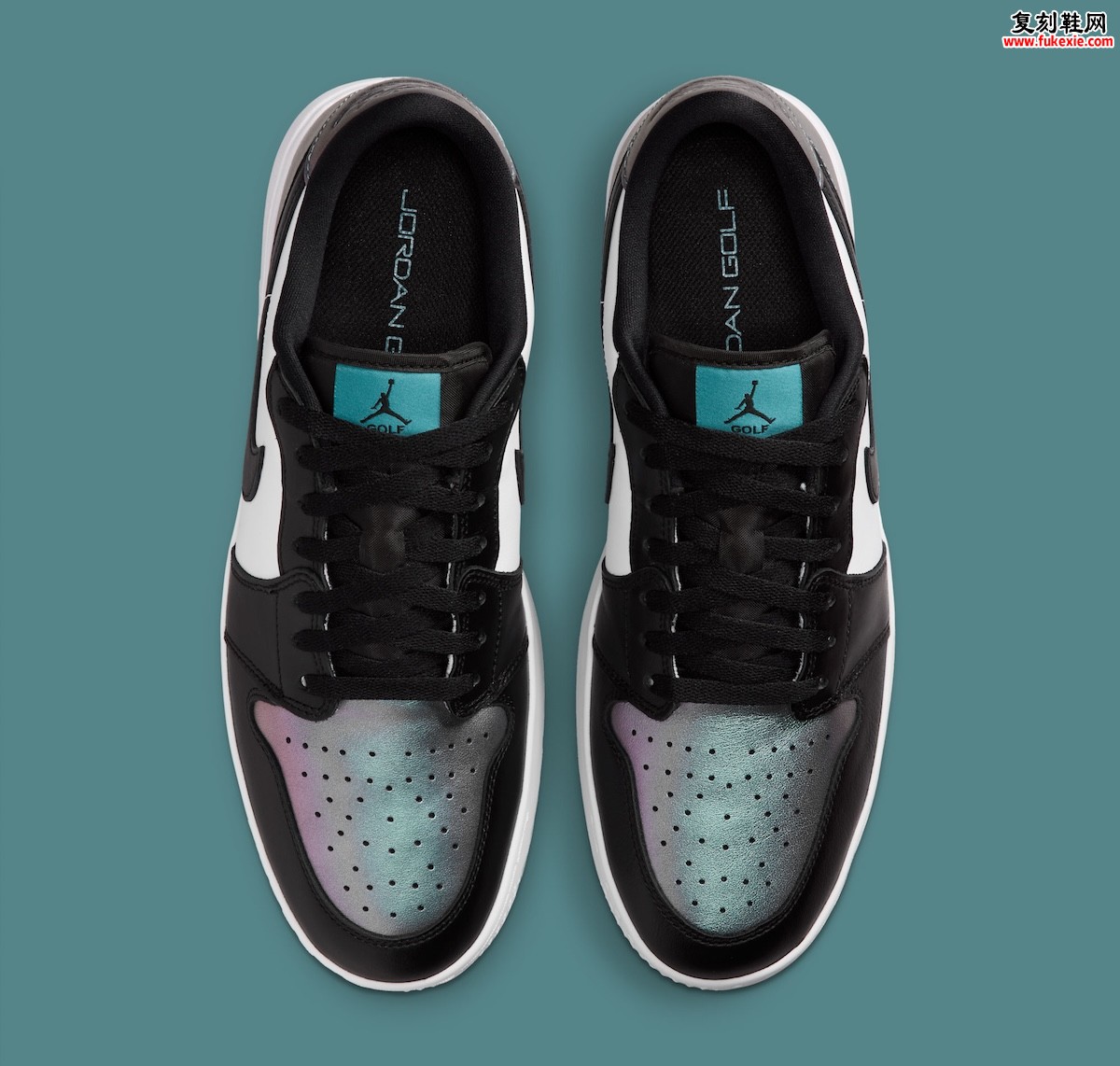 Air Jordan 1 Low Golf “Chameleon” 变色龙配色2026秋季发售:矿物青幻彩皮革致敬2017全明星插图3 Air Jordan 1 Low Golf “Chameleon” 变色龙配色2026秋季发售:矿物青幻彩皮革致敬2017全明星
