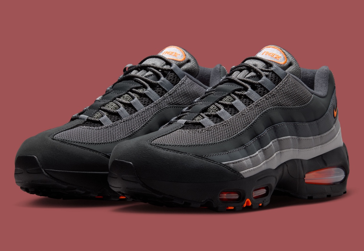 Nike Air Max 95“Black/Total Orange”黑橙渐变2026夏季发售：Big Bubble升级版