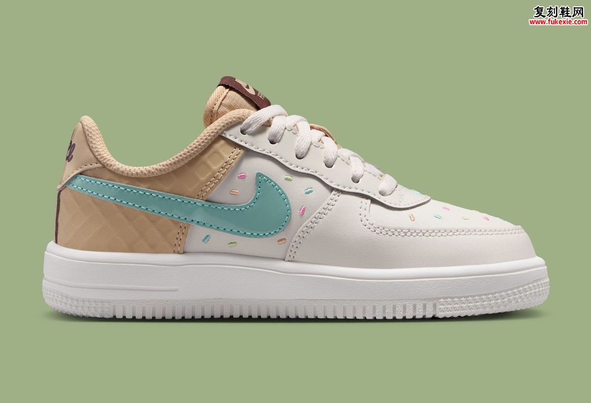 Nike Air Force 1 Low GS “Ice Cream” 融化Swoosh甜到爆 童鞋冰淇淋配色8月1日发售