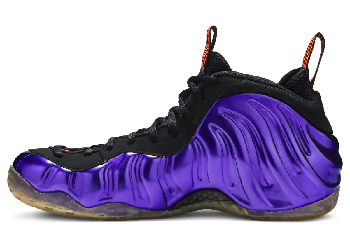 Nike Air Foamposite One“尼菲克斯太阳”2027年春季复刻，电光紫鞋身搭配橙黑细节