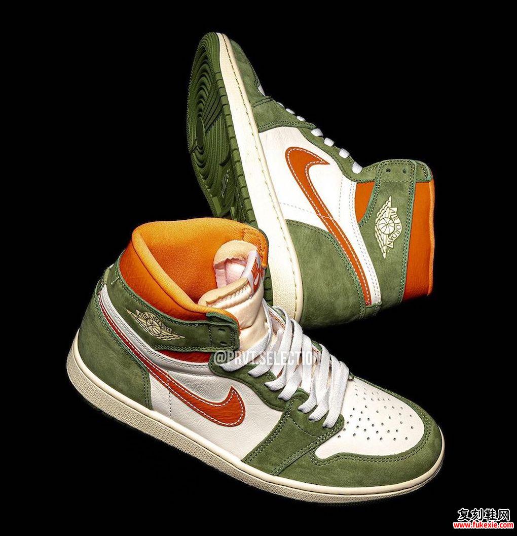 AIR JORDAN 1 HIGH OG CRAFT “CELADON”“青瓷” 货号： FB9934-300