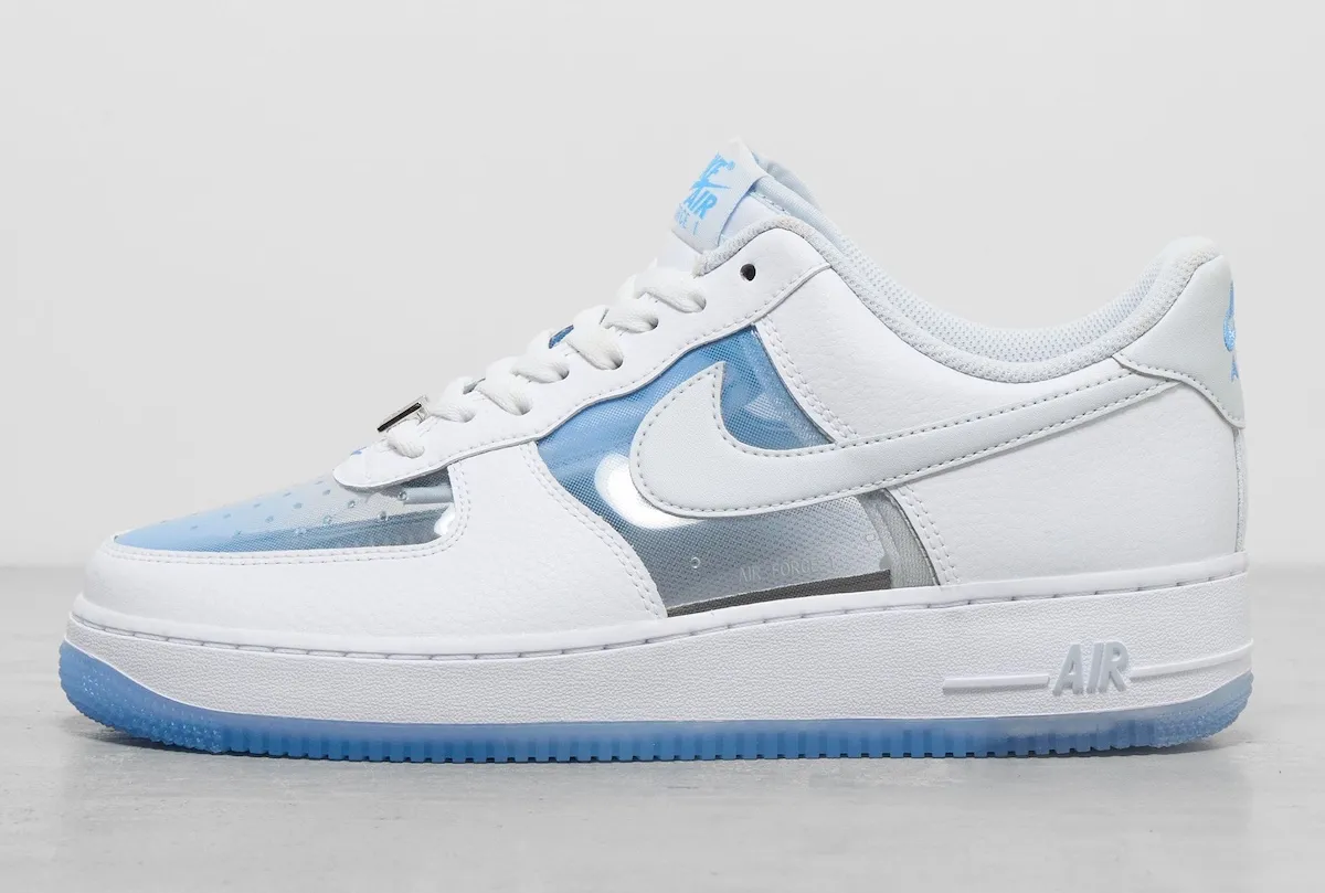 Nike Air Force 1 Low “Invisible” “隐形”蓝白配色9月11日发售，透明设计致敬经典