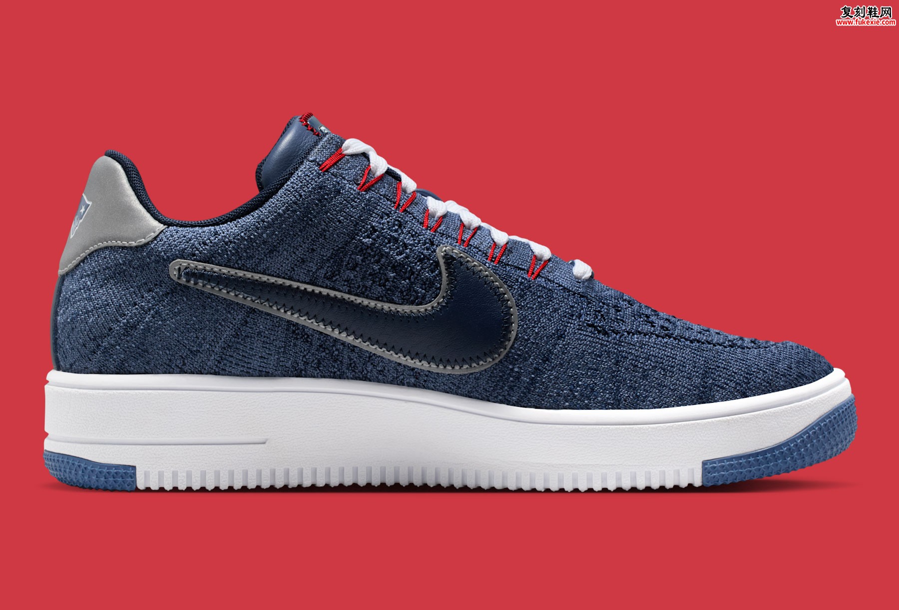 Nike Air Force 1 Ultra Flyknit Low “Robert Kraft” 克拉夫特联名款 新英格兰爱国者主题配色登场