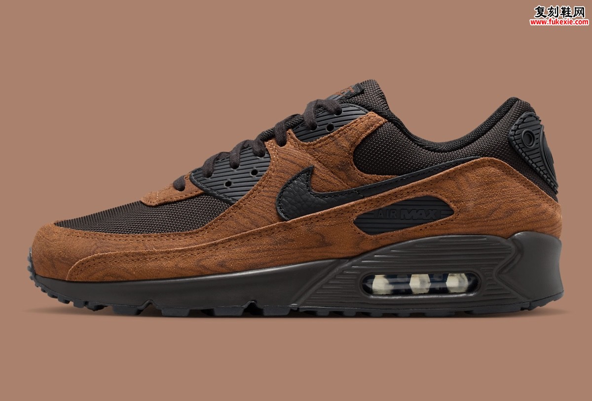 耐克Air Max 90 Premium “浅英伦棕” 木纹麂皮与黑胶质感演绎低调奢华 预计2026年春季发售