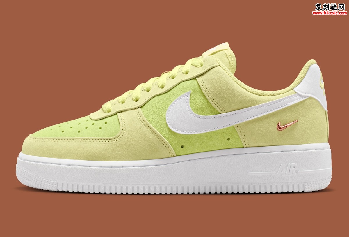 Nike Air Force 1 Low “Fennel/Lime Ice”「茴香青柠」配色 麂皮渐变致敬千禧细节