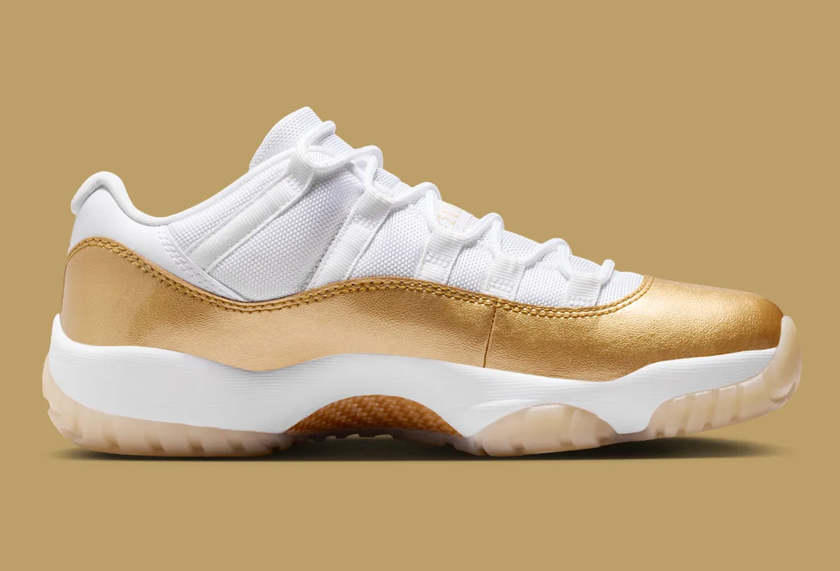 Air Jordan 11 Low “Mother’s Day” 白金色调致敬传奇女性，金属闪亮漆皮搭配珠光白网面