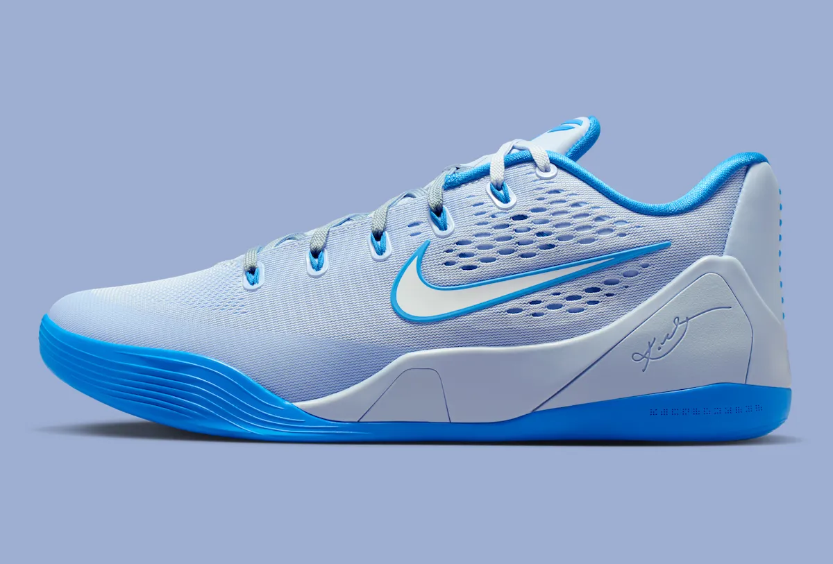 氢光蓝的低语:Kobe 9 EM Protro 新配色以纯粹性能美学致敬曼巴后期哲学