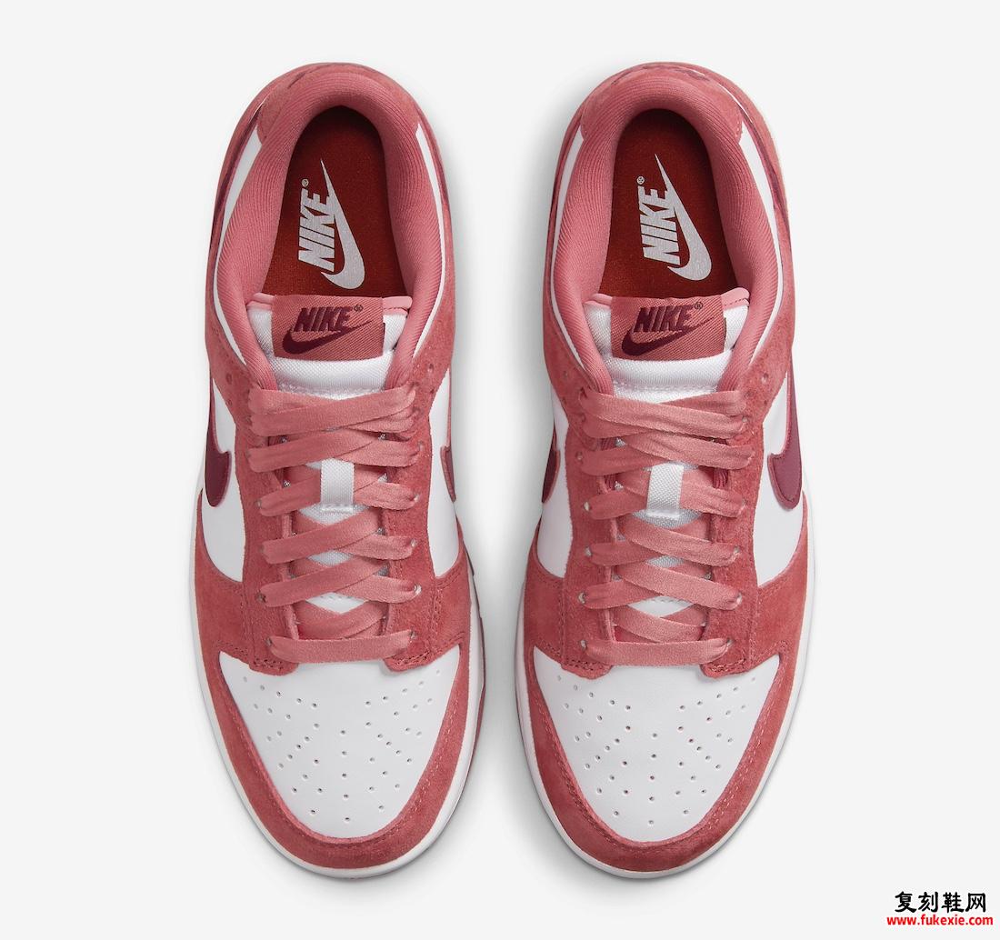 NIKE DUNK LOW “VALENTINE’S DAY”“情人节”2024年1月发布 货号：FQ7056-100