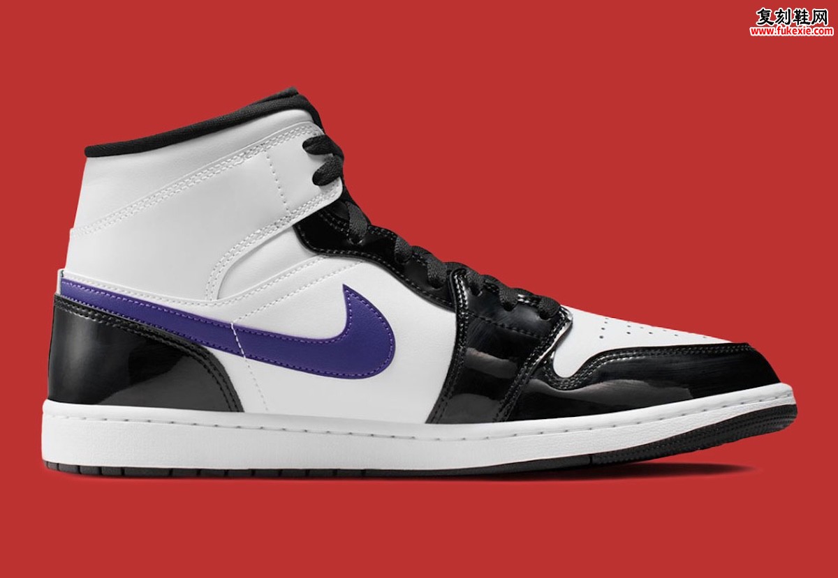 低调的华丽：Air Jordan 1 Mid ‘球场紫/亮芒果’ 以漆皮质感与精妙撞色诠释2026年初新美学