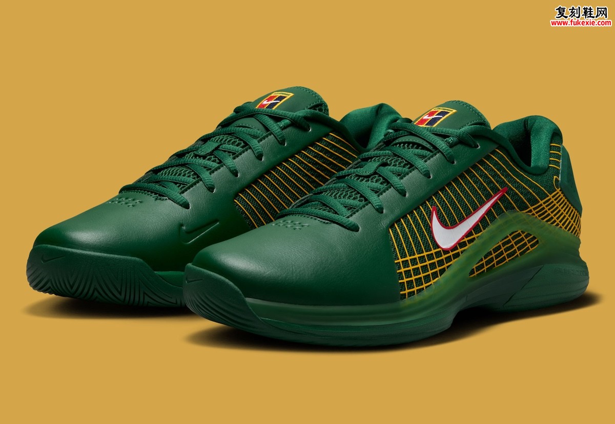 耐克Vapor 12 Hypersmash温网双色套装2026夏季发售,绿紫金红致敬草地大满贯百年优雅传统