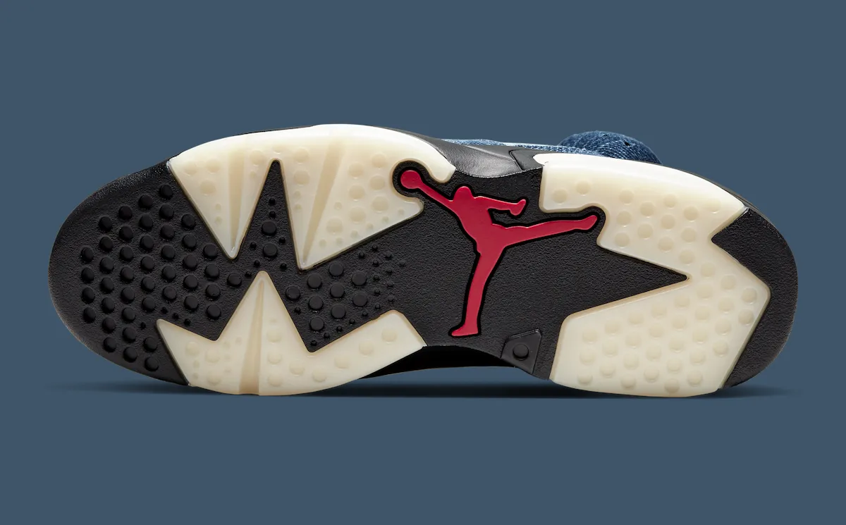 Air Jordan 6 “Washed Denim”乔丹6代水洗丹宁复刻鞋 跨越时空的经典设计与街头时尚融合