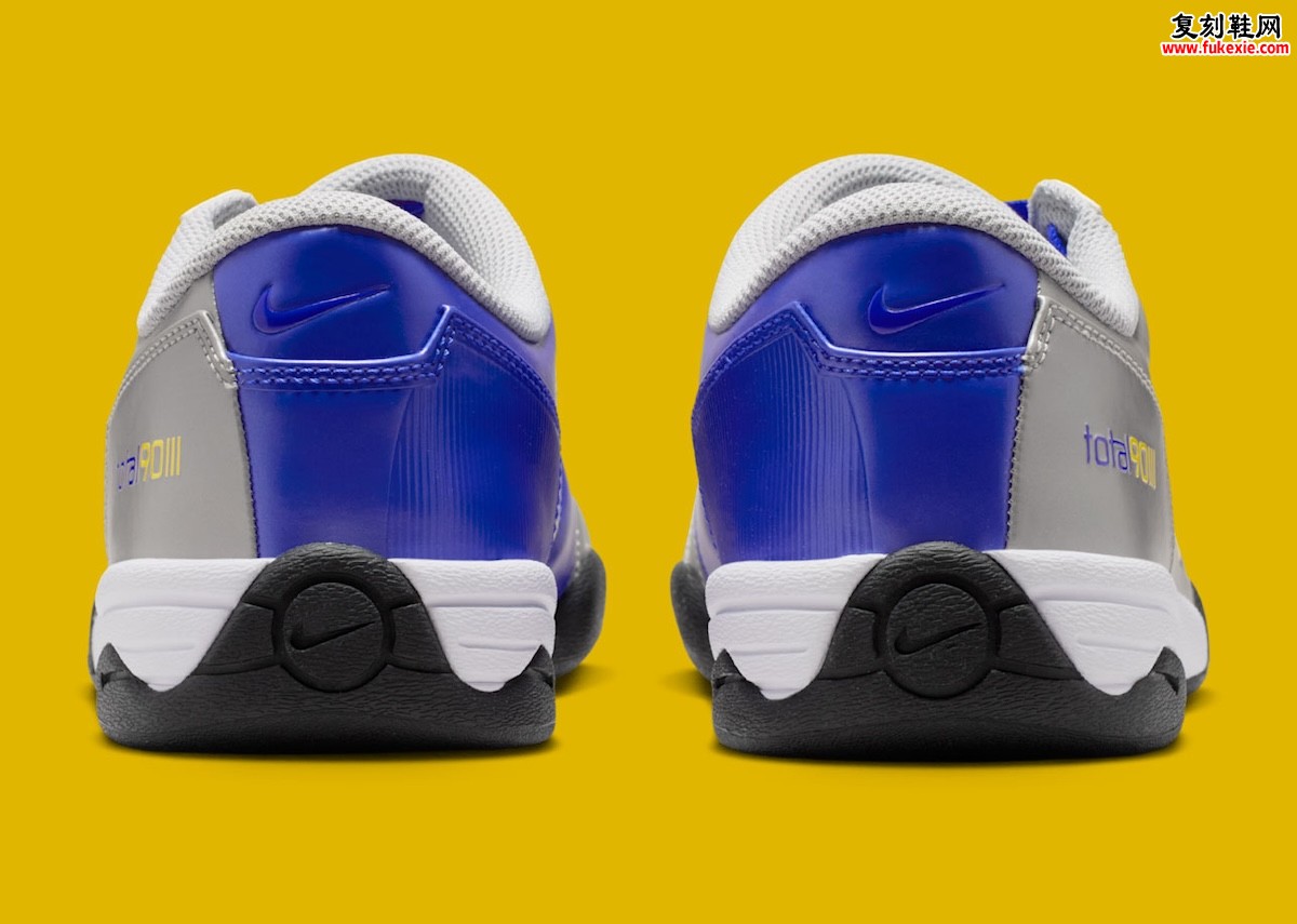 Nike Total 90 III “Brazil” 银蓝桑巴配色，金属银鞋头亮蓝鞋身超大90标识，2026世界杯期间发售