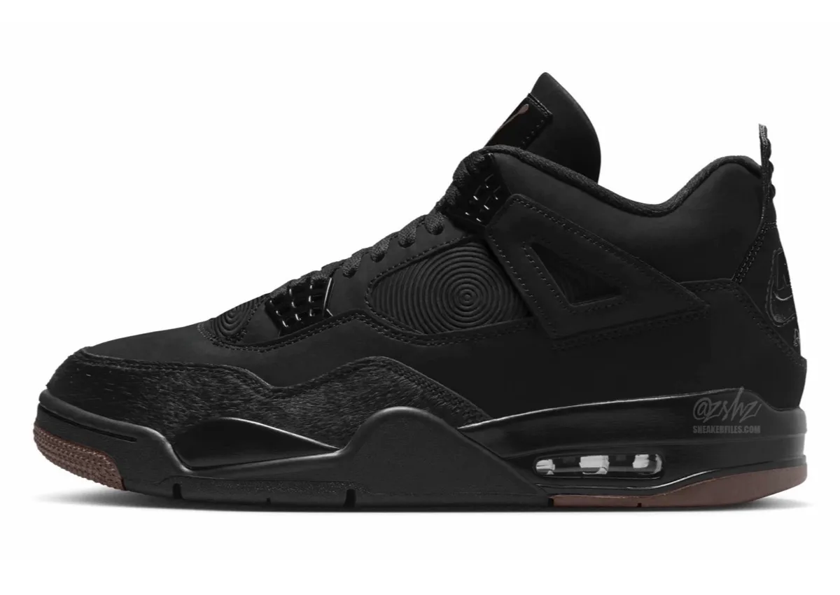 2027春季Air Jordan 4 Berlin黑洞穴石配色发布：仿毛皮材质替换帆布网眼，Nike Air后跟致敬柏林熊徽章