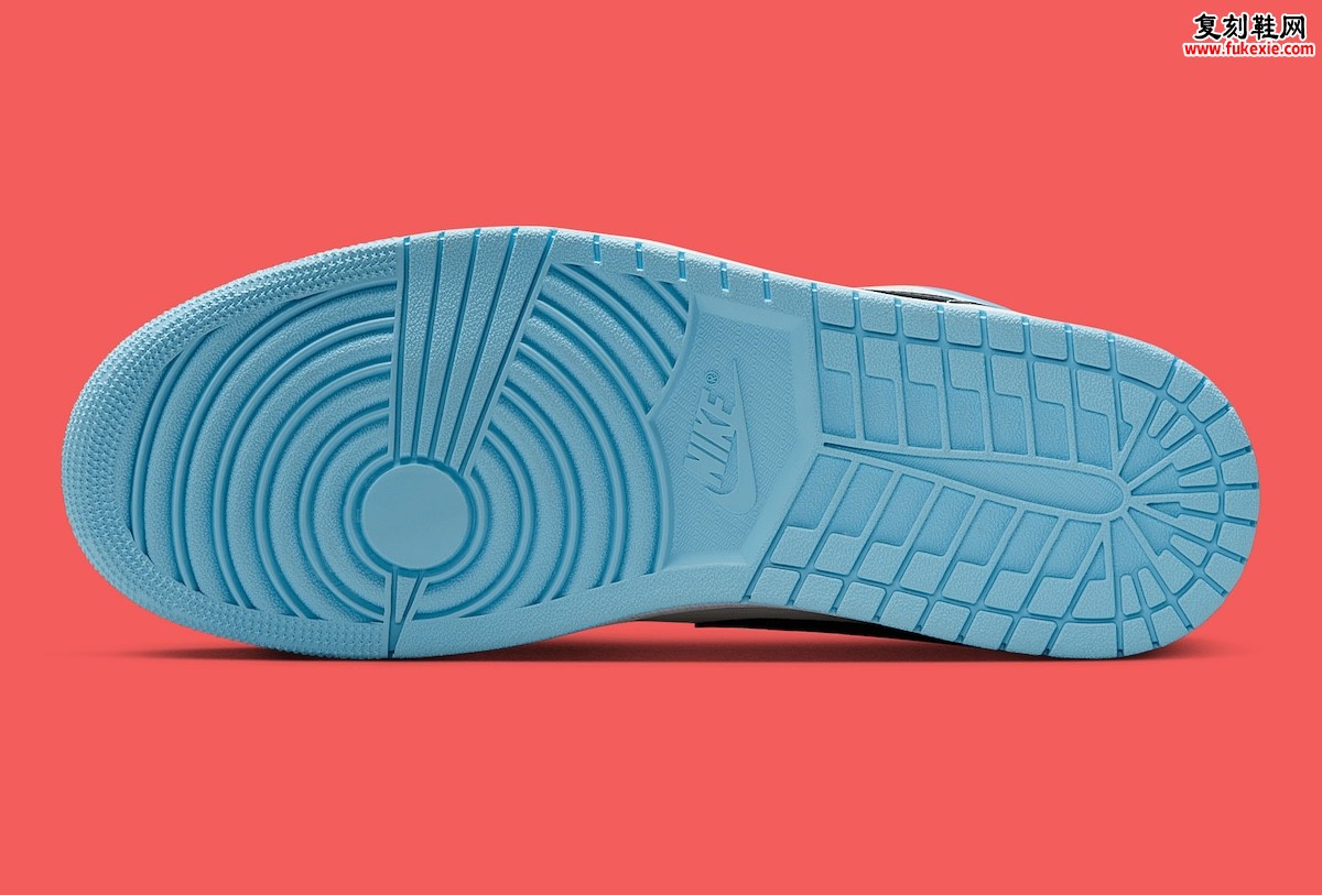 Air Jordan 1 Low Blue Chill夏日清新配色登场：白蓝撞色搭配荧光红标引爆秋日穿搭热潮
