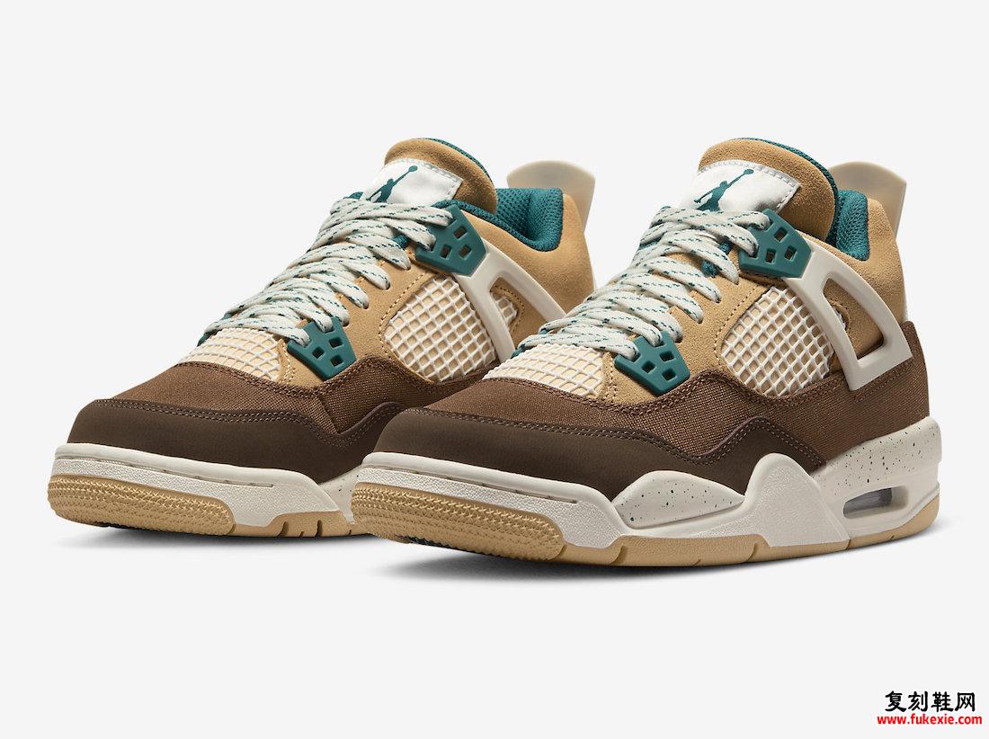 AIR JORDAN 4 GS “CACAO WOW” 9 月 12 日发售 货号：FB2214-200