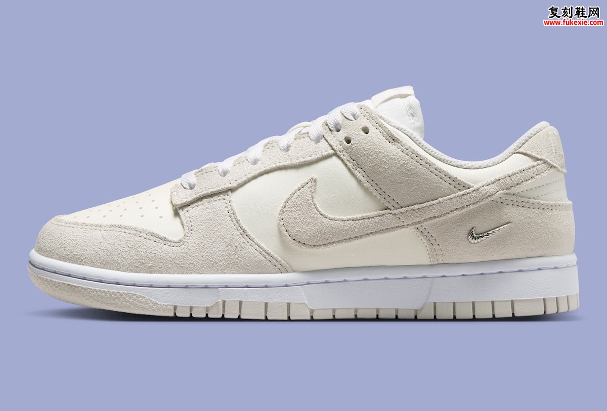 Nike Dunk Low SE“Sail/Vast Grey”2026夏季发售,金属银小钩点缀极简中性美学