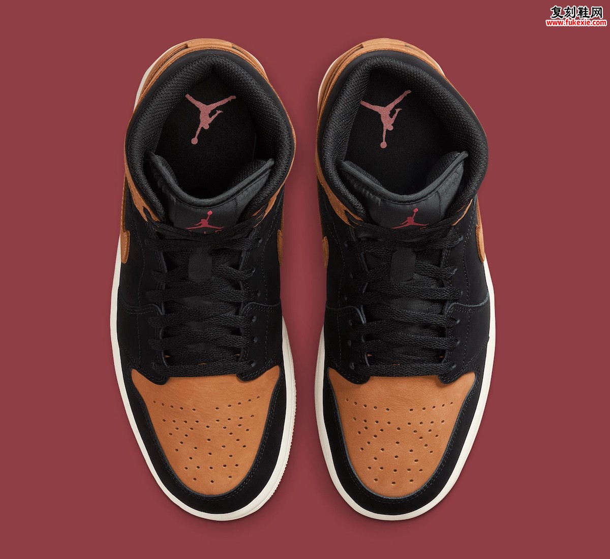 Air Jordan 1 Mid “Black/Flax” 2025夏季发布，经典与创新的完美结合
