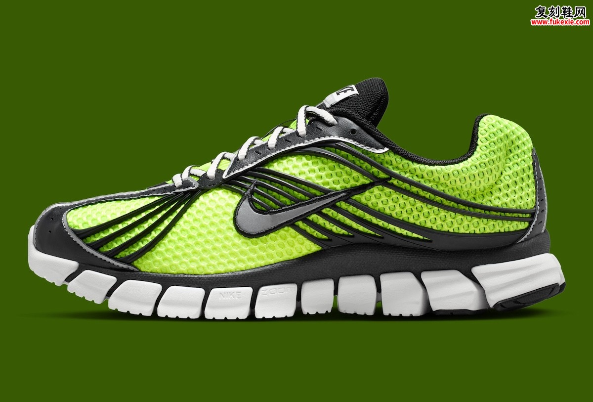 荧光绿网布 Nike Zoom Skylon 11 Volt 2026夏季发售，千禧复古跑鞋$135！