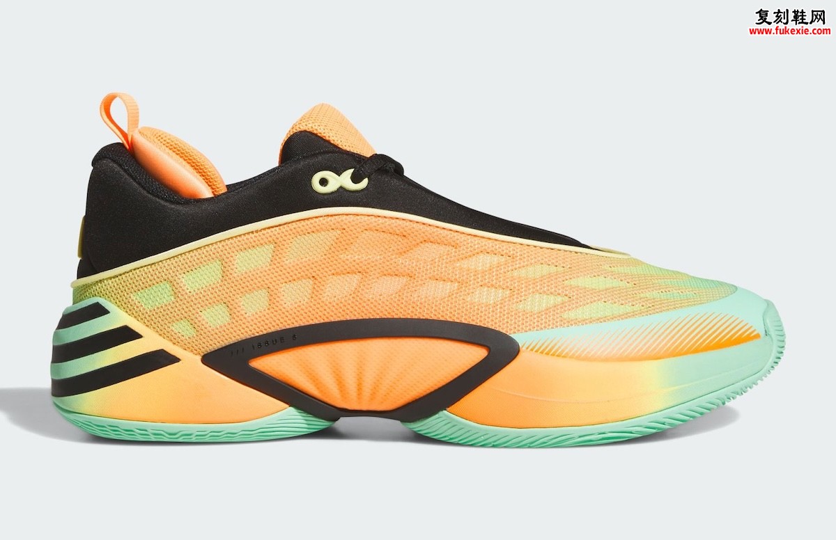 adidas DON Issue 8 “Lucid Tangerine” 活力橙蓝配色2026年8月15日正式发售，网格模压鞋面缩略图