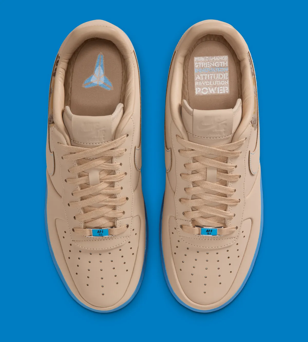 Nike Kobe Air Force 1 Low“Linen/University Blue”2025年11月登场，致敬科比经典肖像设计