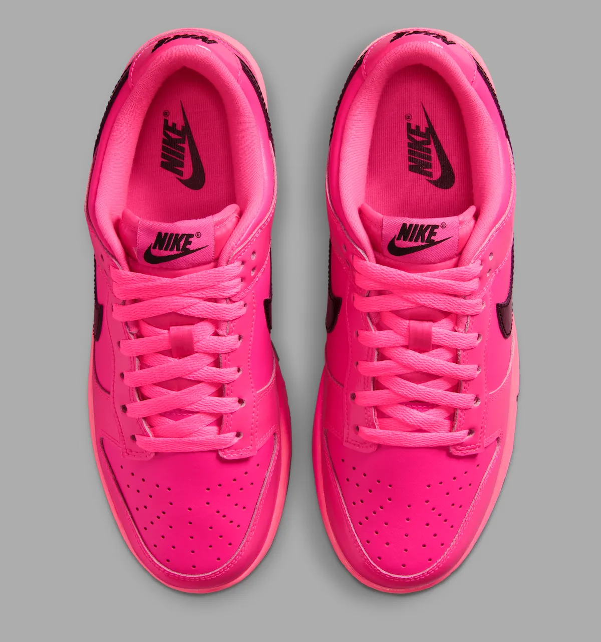 Nike Dunk Low Pink Blast 粉红漆皮亮黑Swoosh女性专属板鞋 5月1日Nike官网发售