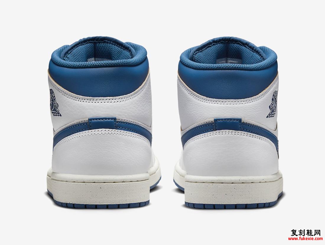 AIR JORDAN 1 MID “INDUSTRIAL BLUE” 现已上市（2024 年 4 月）货号：FN5215-141