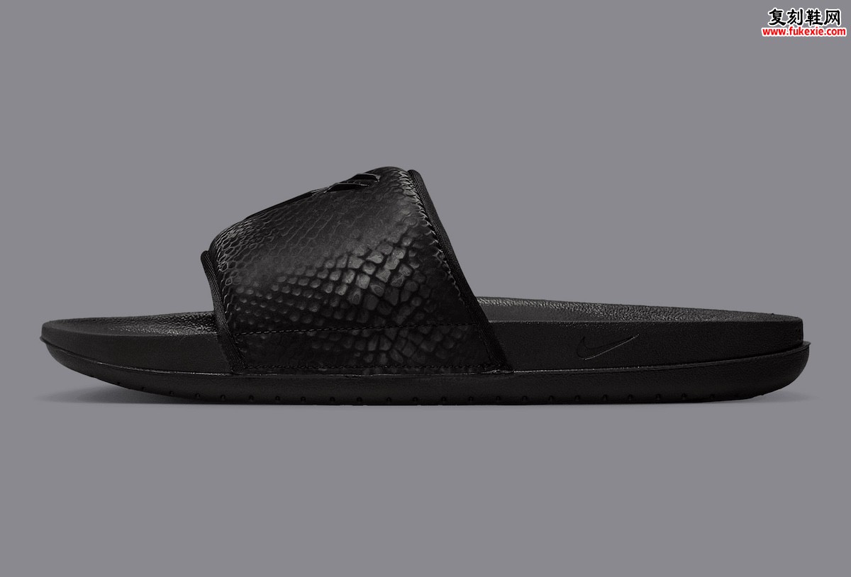 夏季必入！Nike Kobe Slides “Triple Black” 以黑制黑，演绎极致舒适与时尚