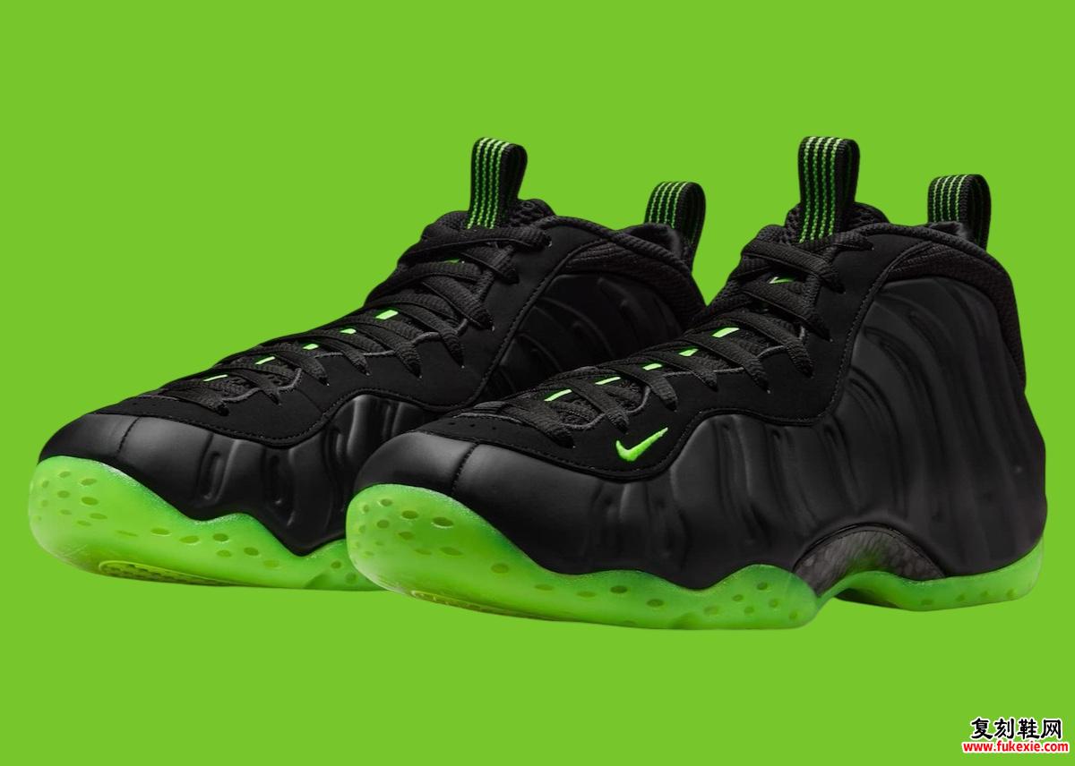 Nike Air Foamposite One “Black Volt” 将于 2025 年春季发布 货号：HF2902-001