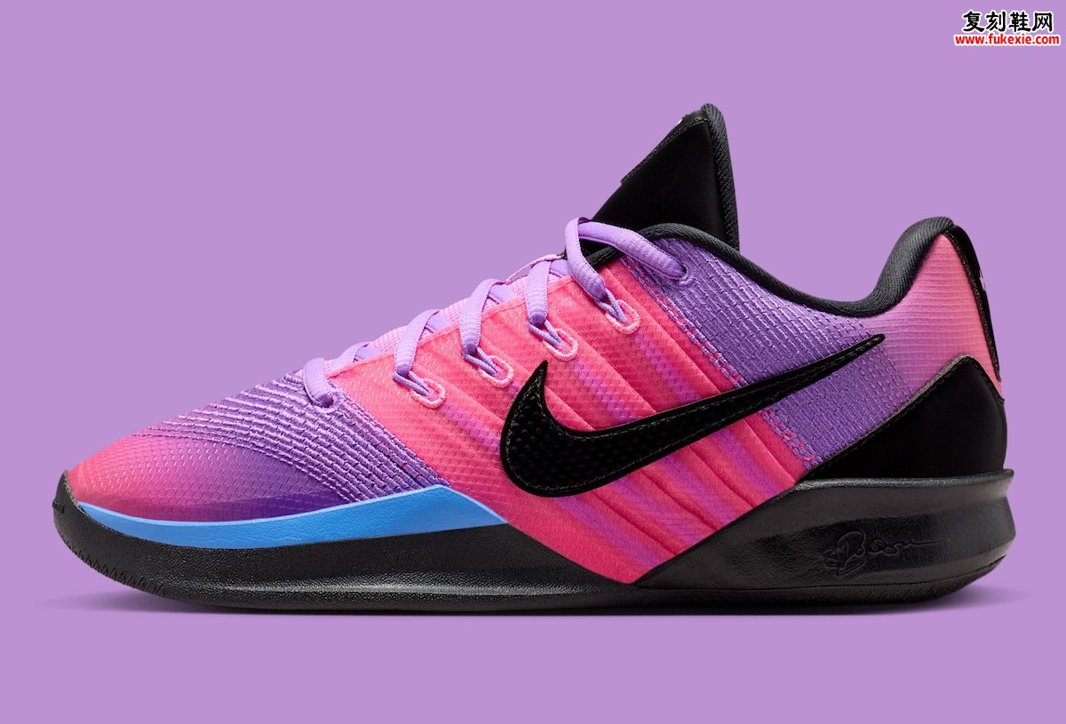 耐克Sabrina 3“CHBL”中国高中篮球联赛专属PE 2026夏季发售，渐变紫粉配色高调登场