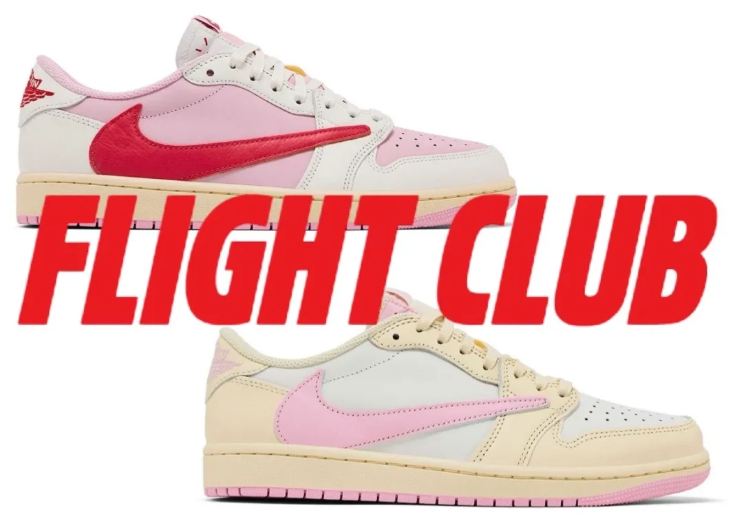 Flight Club 以零售价发售 Travis Scott Air Jordan 1 Low「Pink Pack」