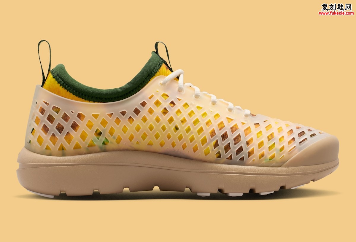 向日葵花卉印花透气网面可拆卸透明外笼双形态穿搭 Nike Rejuven8 Run Sunflowers 女性休闲鞋