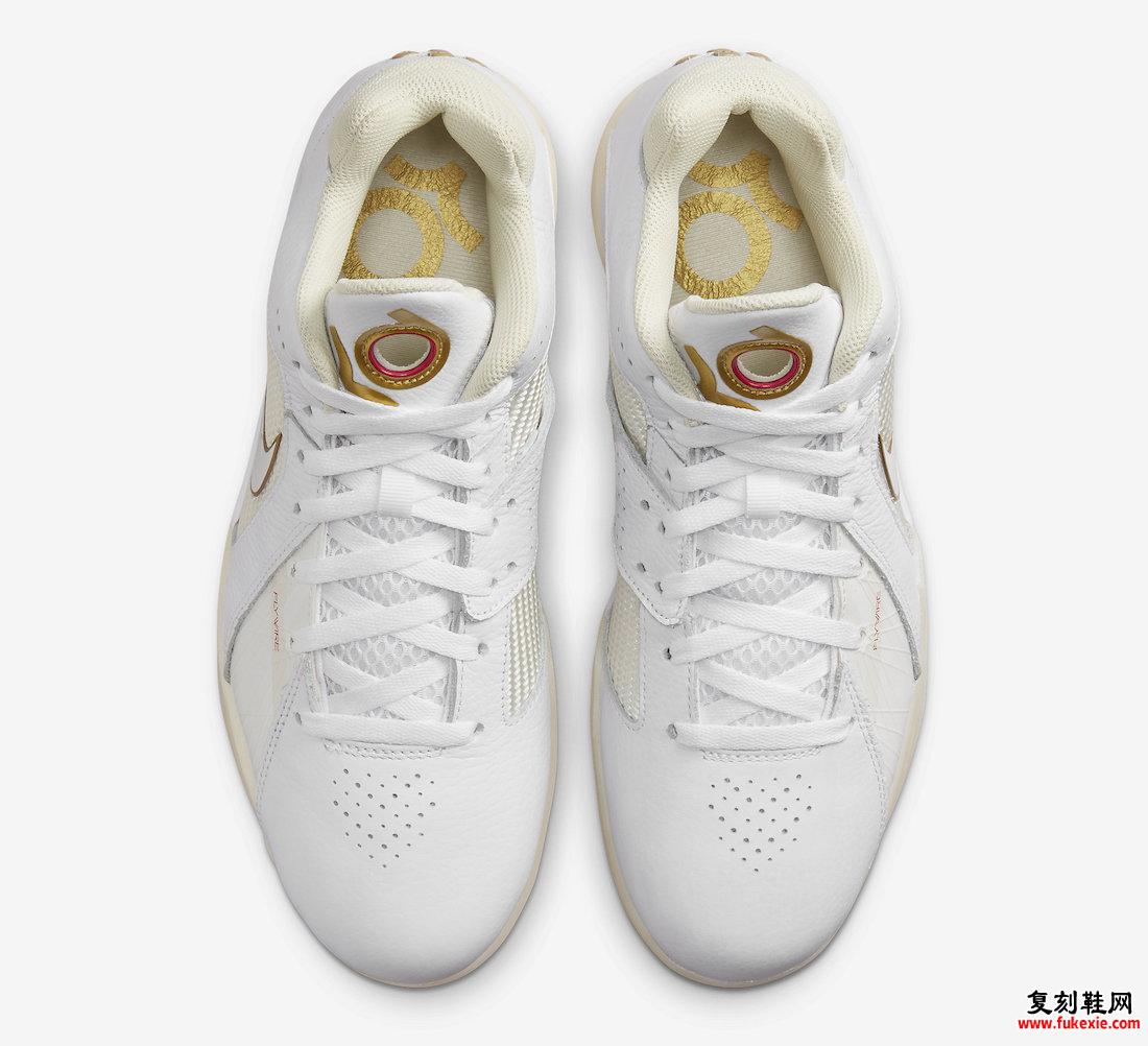 NIKE KD 3 “WHITE GOLD” “白金” 9 月 7 日发售 货号： DZ3009-100