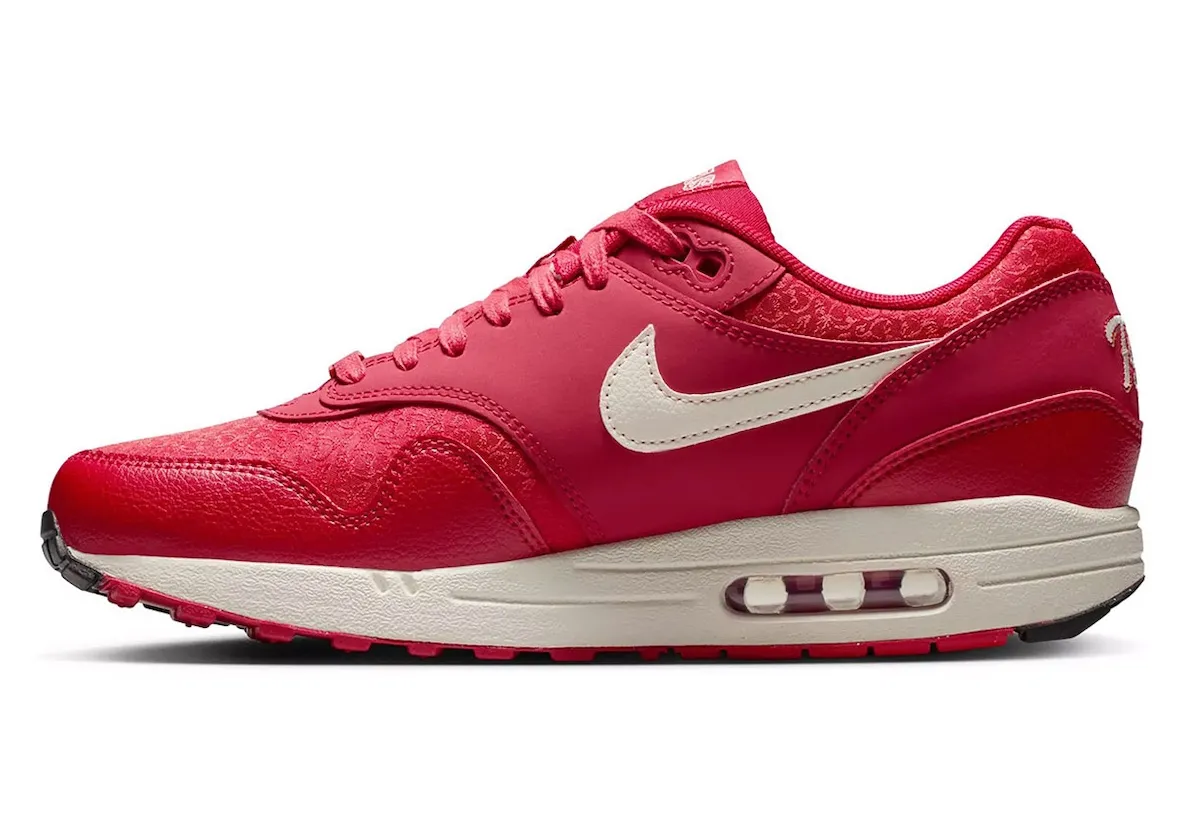 Nike Air Max 1“Texas Rangers”MLB城市联结2026：胭脂虫红羊八谷鞋面勾连德州百年文化