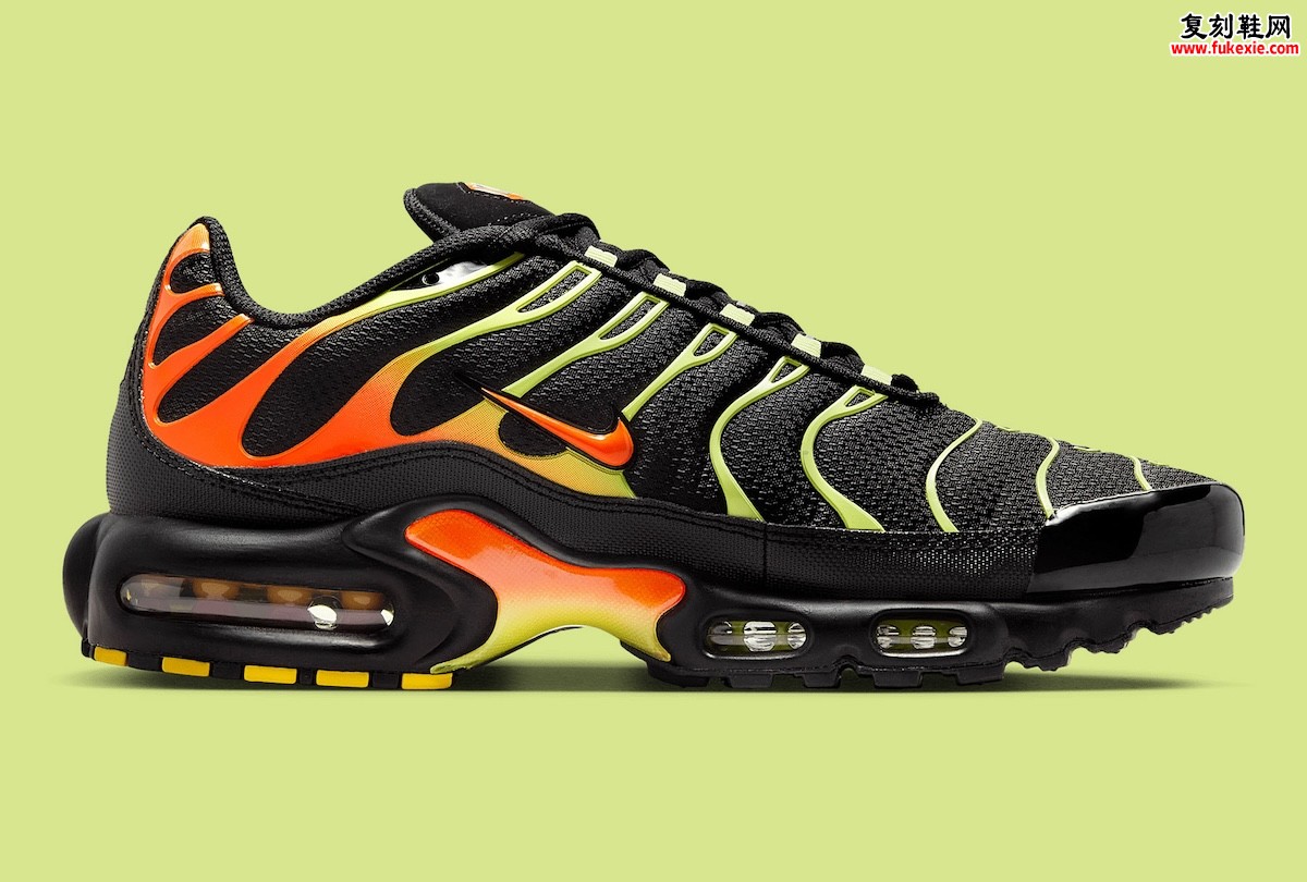 Nike Air Max Plus日出DM0032-028发售！霓虹笼架+电压缀饰重构千禧复刻