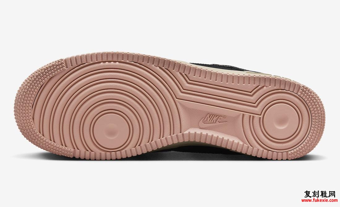 NIKE AIR FORCE 1 LOW LX“黑/红星尘”将于 2024 年春季发布货号:FB8876-001