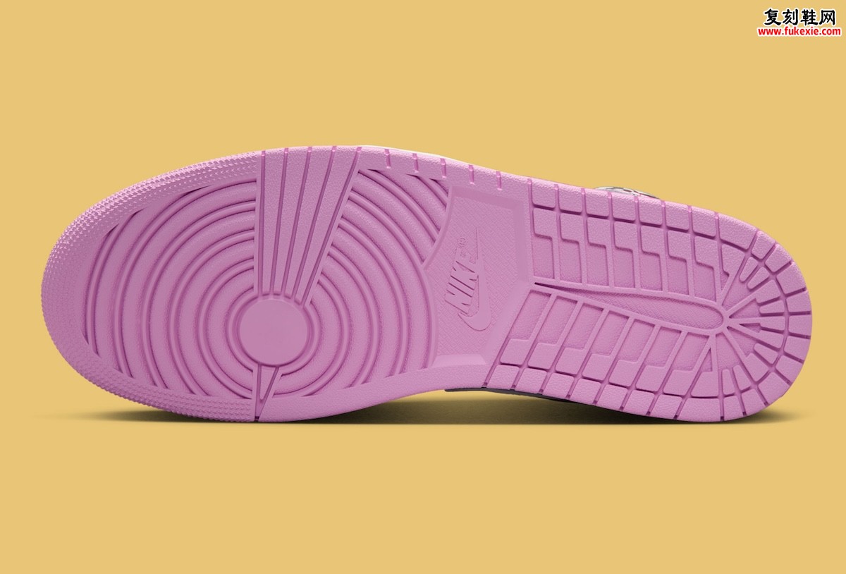 Air Jordan 1 Mid What The Logo女款专属曝光，粉白配色满印标识，渐变Swoosh引爆2026夏季发售