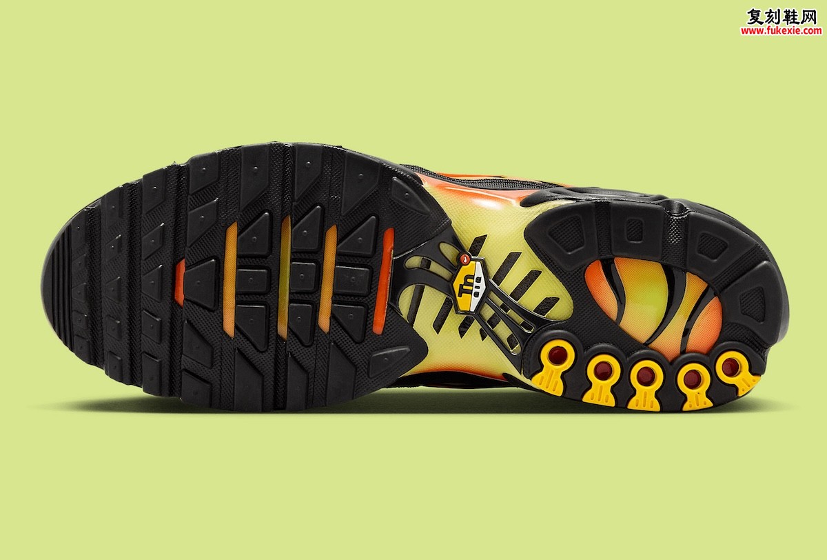 Nike Air Max Plus日出DM0032-028发售！霓虹笼架+电压缀饰重构千禧复刻