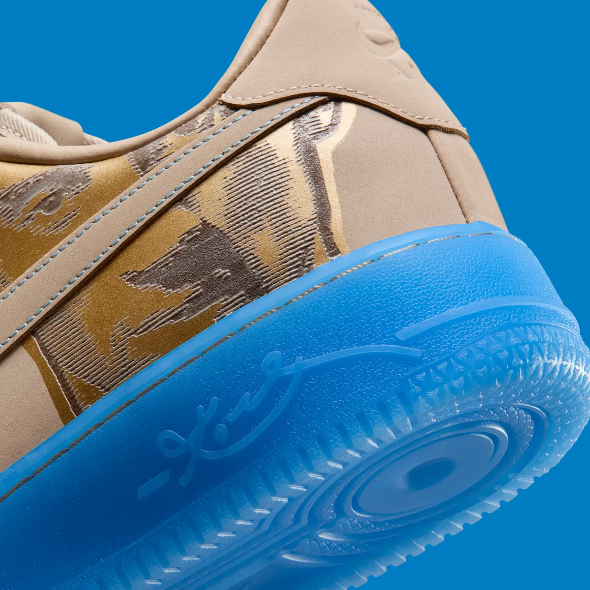 Nike Kobe Air Force 1 Low“Linen/University Blue”2025年11月登场，致敬科比经典肖像设计