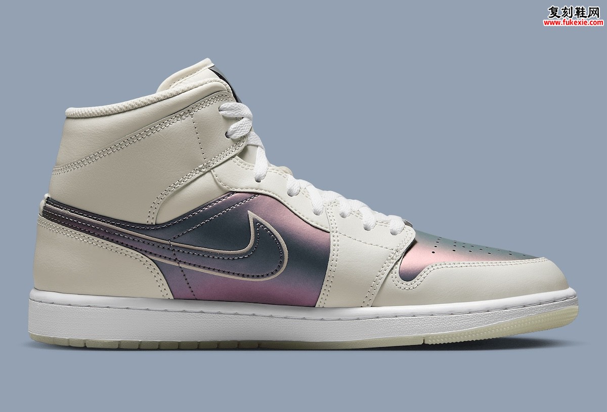 Air Jordan 1 Mid “Phantom” 2025夏季发布，未来感与经典设计的完美融合