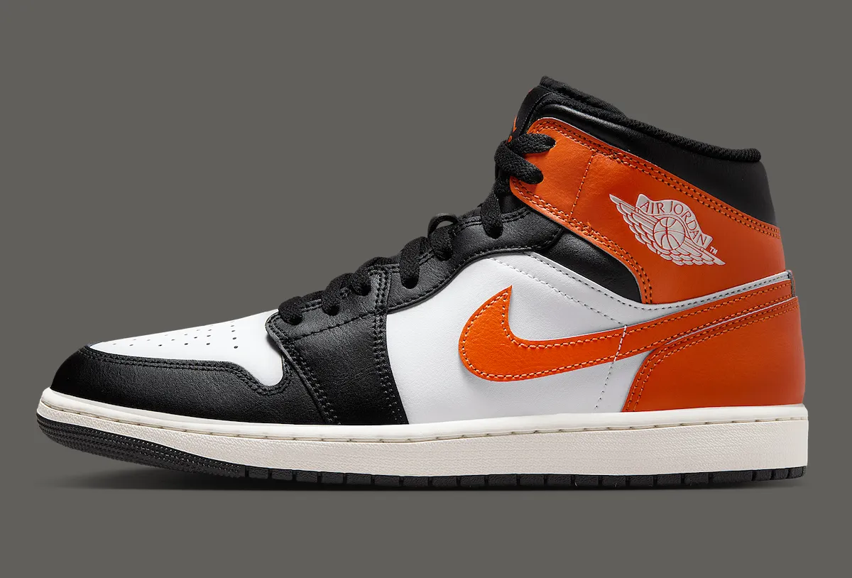 Air Jordan 1 Mid “Black Toe Orange”：经典与现代的完美融合