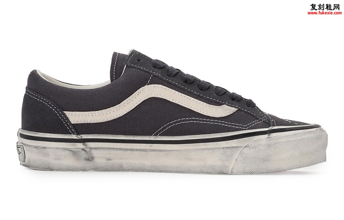 Vans Old Skool 36 泼墨油漆套装海外限定发售,浅灰与炭黑双配色帆布麂皮复古滑板鞋插图1 Vans Old Skool 36 泼墨油漆套装海外限定发售,浅灰与炭黑双配色帆布麂皮复古滑板鞋
