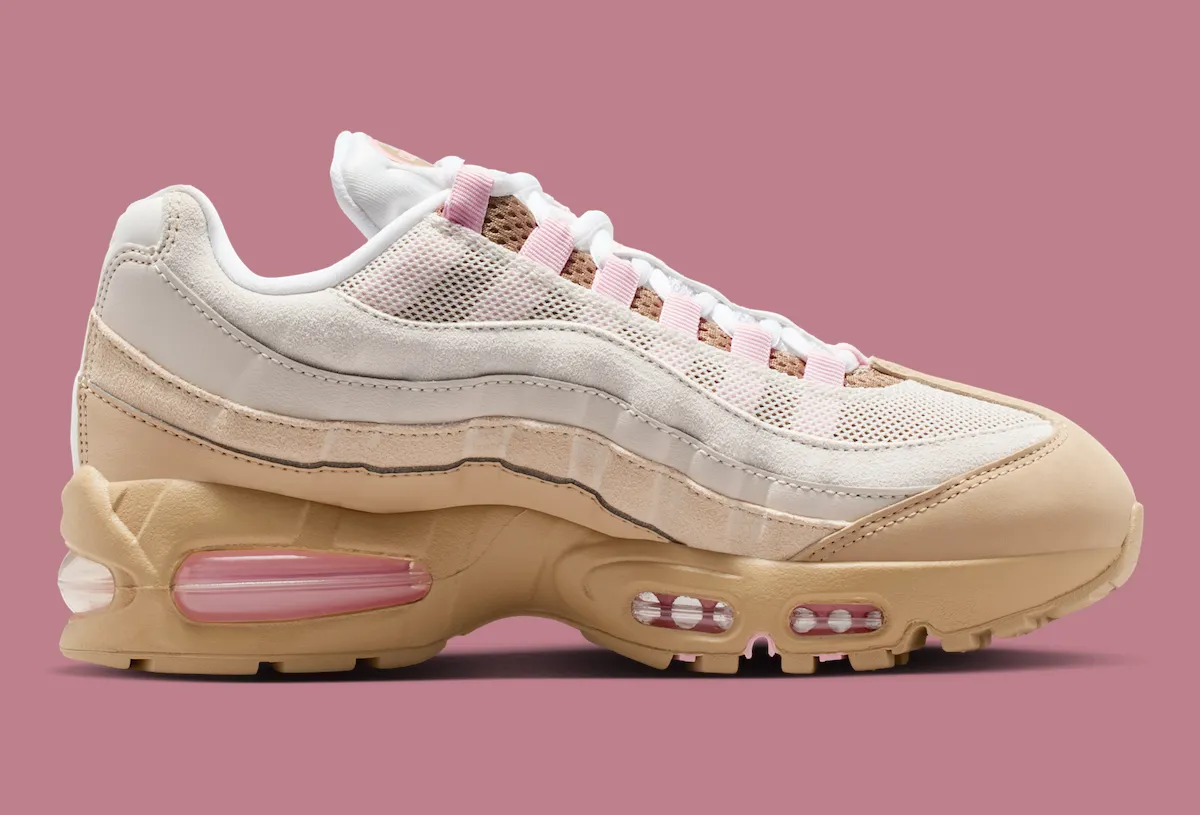 耐克Air Max 95“亚麻”配色2026年春季登场:以温暖大地色系与柔和粉彩重塑经典女性轮廓