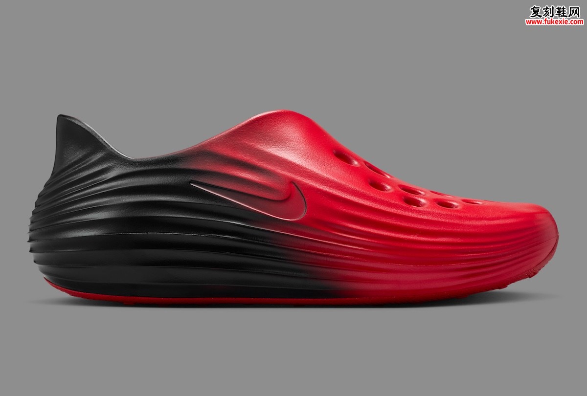 Nike ReactX Rejuven8“Bred Gradient”缓震通勤穆勒鞋70美元点燃夏季：大学红渐变黑诠释Rebrand