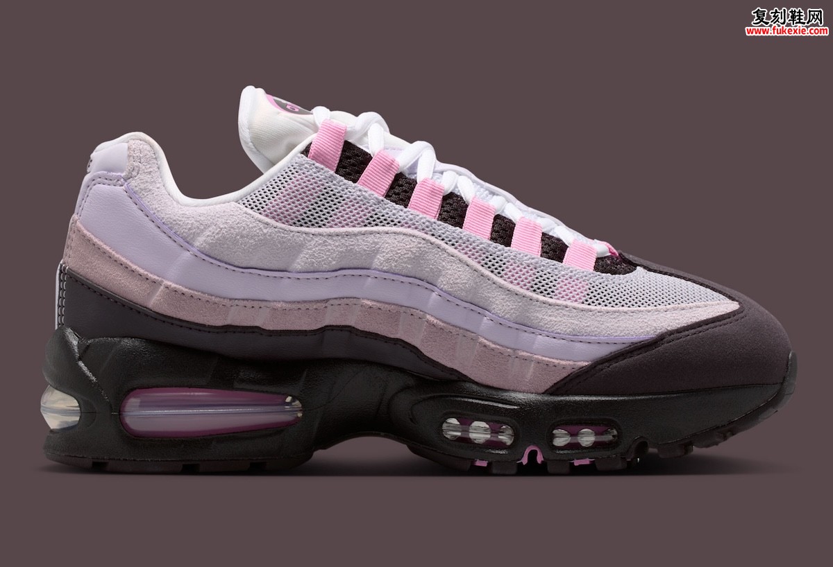 Nike Air Max 95“酒红灰”2026夏季女性专属发售,粉紫渐变层次搭配黑底中底平衡甜美与硬朗