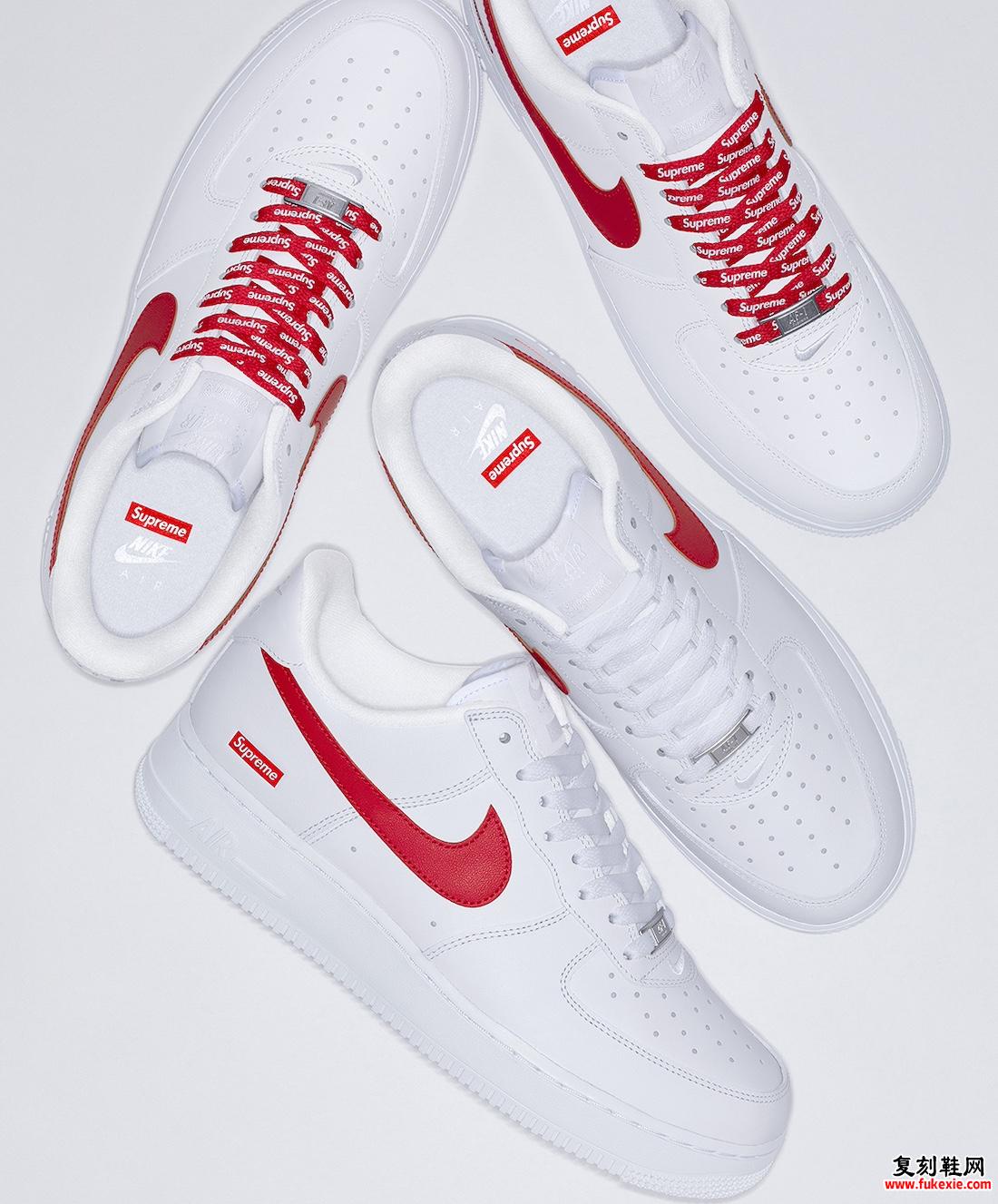 上海独家发售 SUPREME X NIKE AIR FORCE 1 LOW “RED SWOOSH” 2024 年 5 月发售