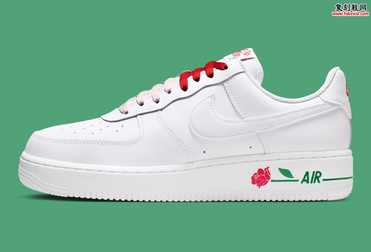 白色画布上的那朵玫瑰：Nike Air Force 1 Low ‘Roses’ 以极简花卉细节回归2026春季